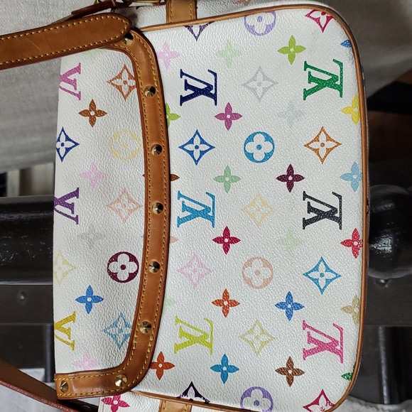 Louis Vuitton  Sologne White Multicolor Crossbody - Picture 4 of 16